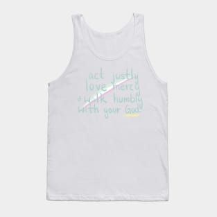 Micah 6:8 Tank Top